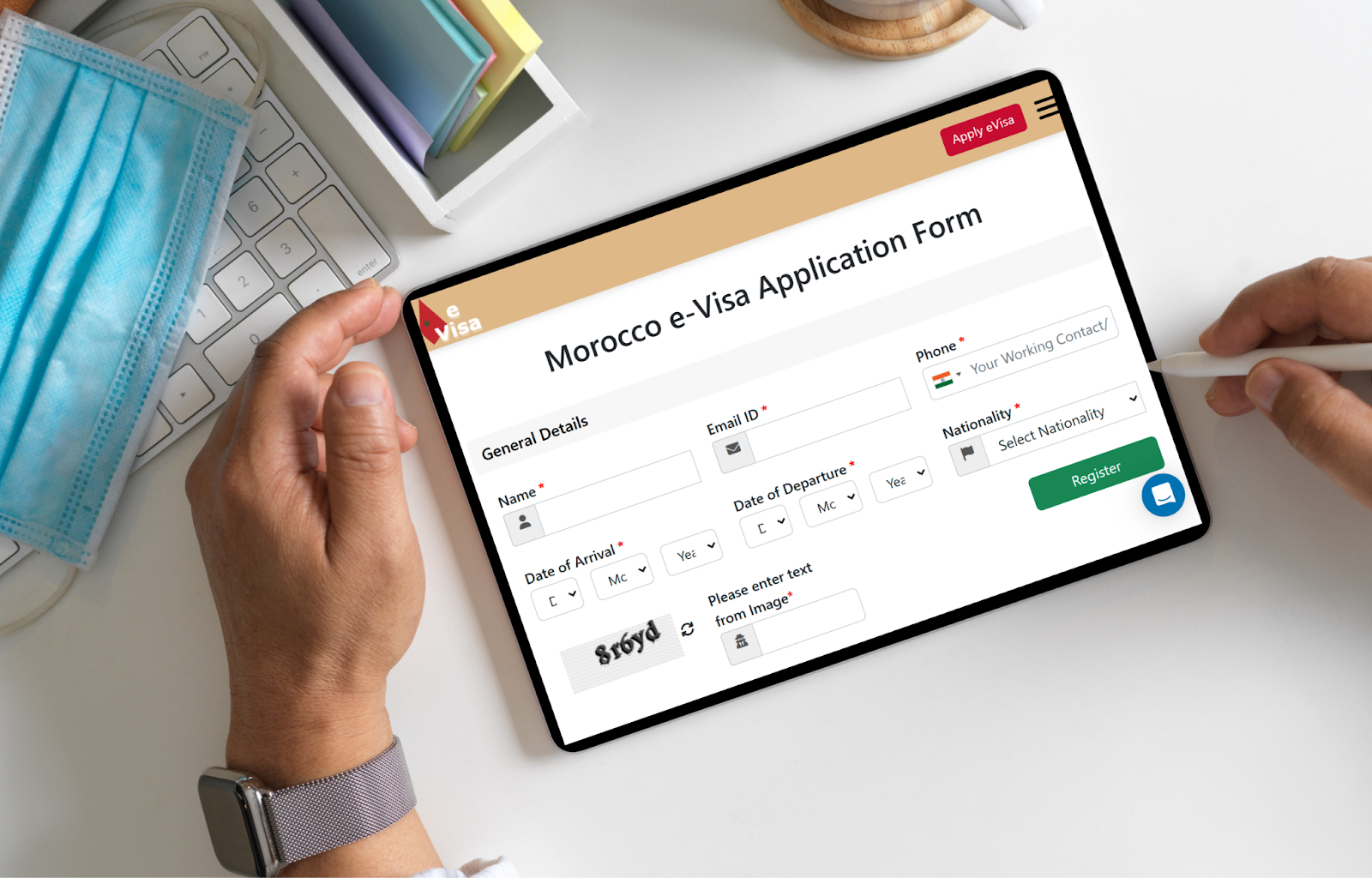 Completing The Moroccan E Visa Form Completing The Moroccan E Visa Form